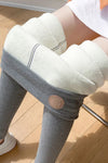 Legging femme intérieur polaire Gris foncé / S