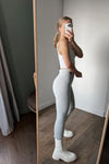 Legging femme intérieur polaire Gris / S
