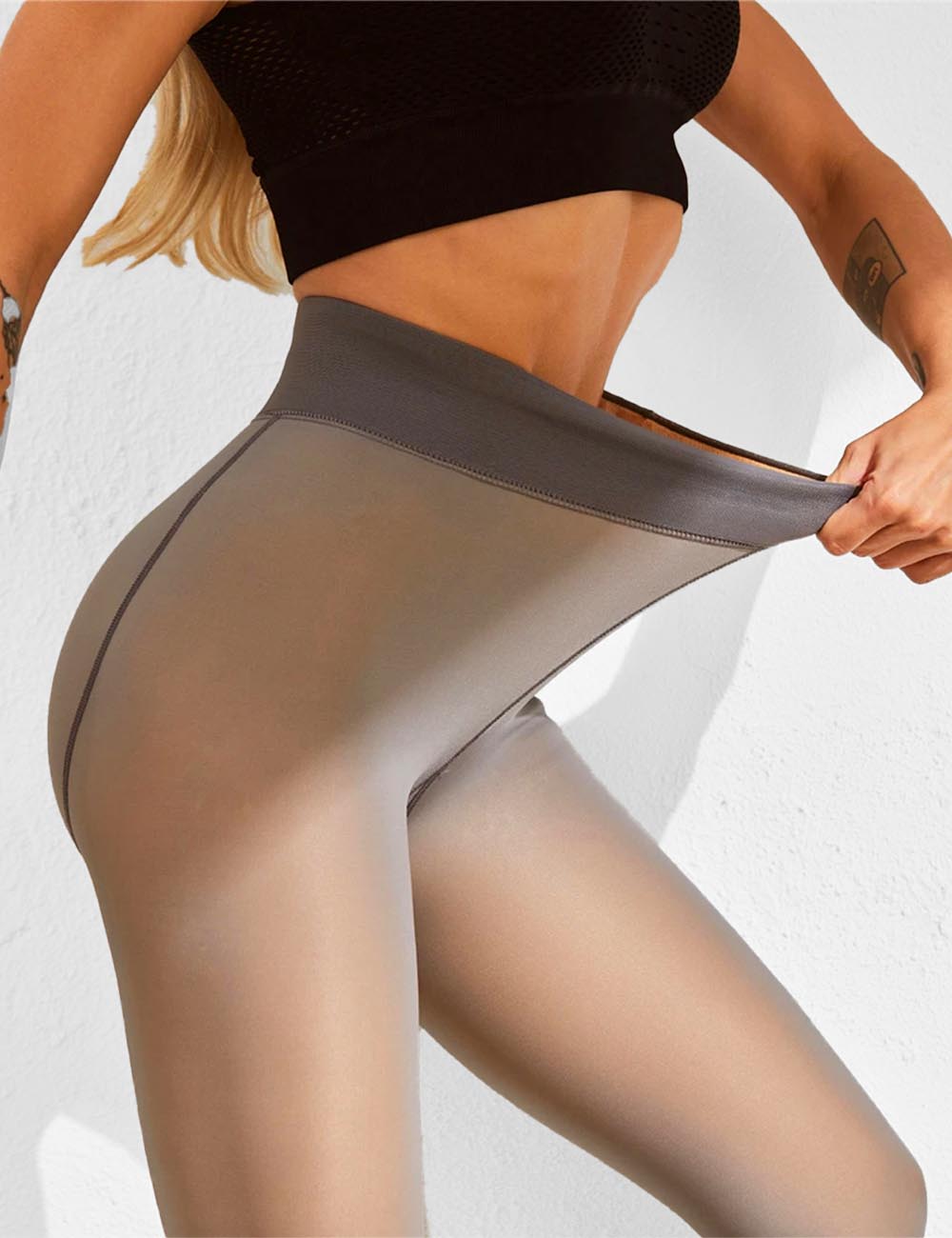 Collant Polaire Peau Noire