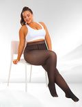 Collant Polaire Effet Transparent Grande Taille