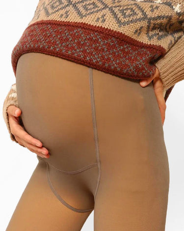 Collant Polaire Femme Enceinte Marron / Unique