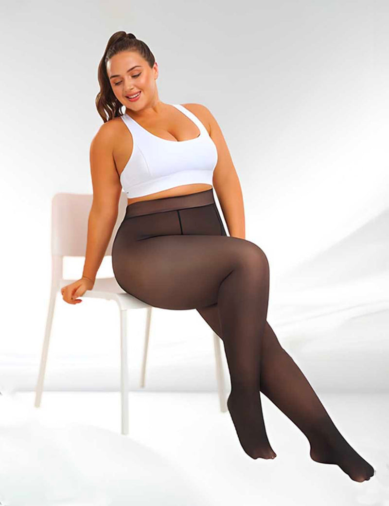 Collant Polaire Femme Grande Taille – Legger-Paris