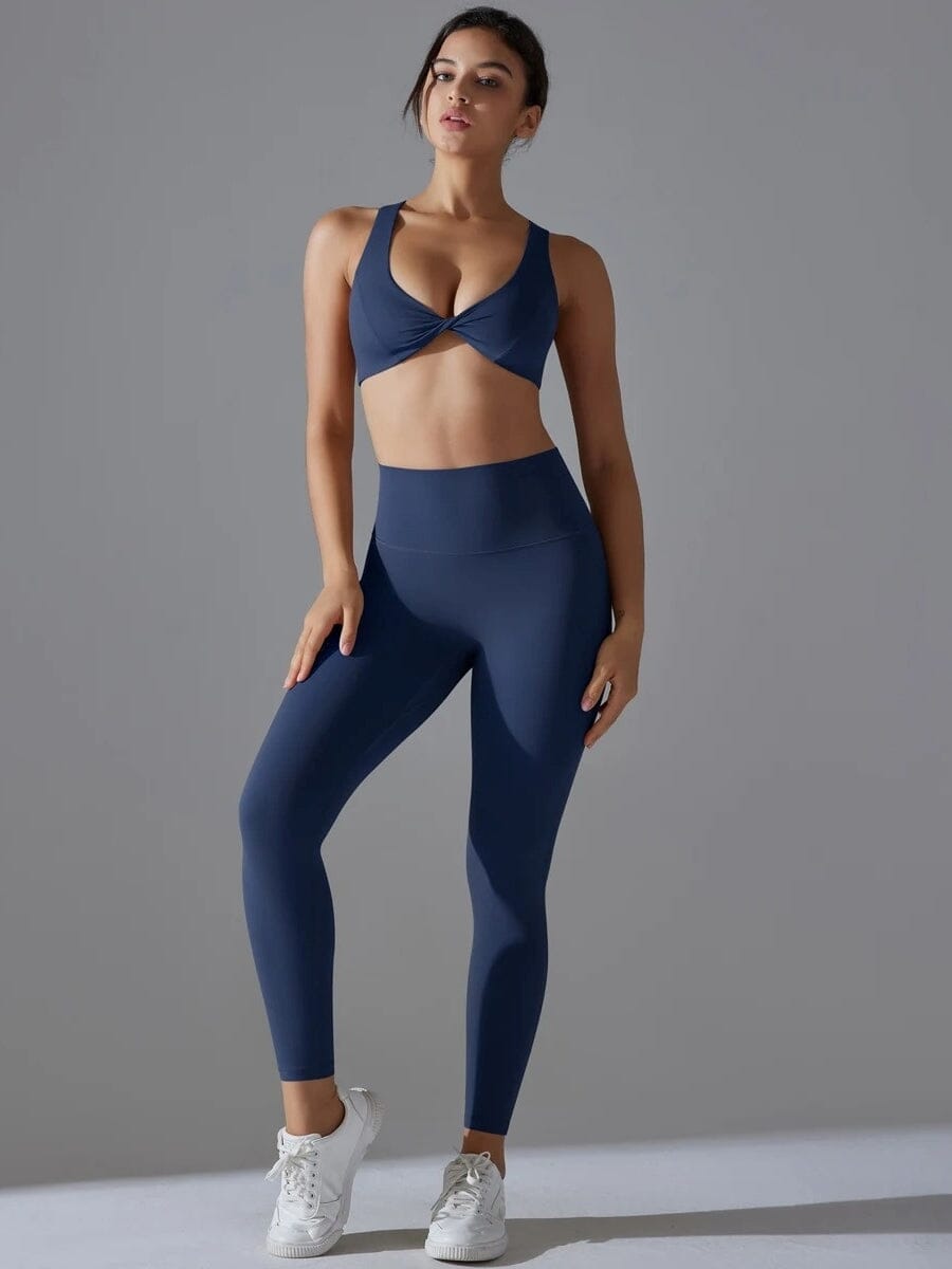 Ensemble Sport Épure Active - Legging et Soutien-Gorge Sport-Éline S (36) / Marine