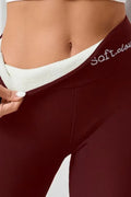 Legging chaud Bordeaux / S