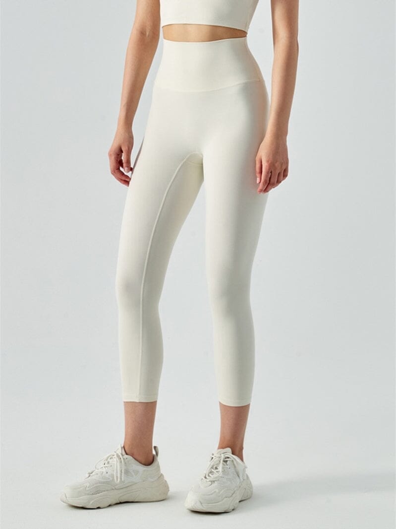 Legging Court Sport-Maëna Taille unique (S/M) / Blanc cassé