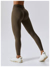 Legging CrossFit, Fitness, Push Up S / Marron