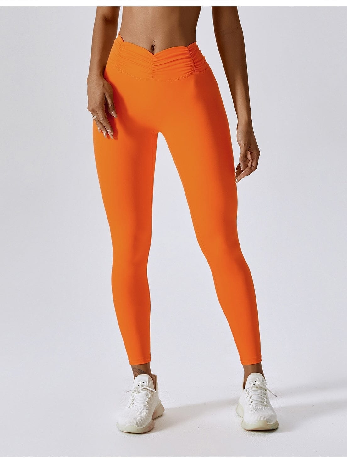 Legging CrossFit, Fitness, Push Up S / Orange