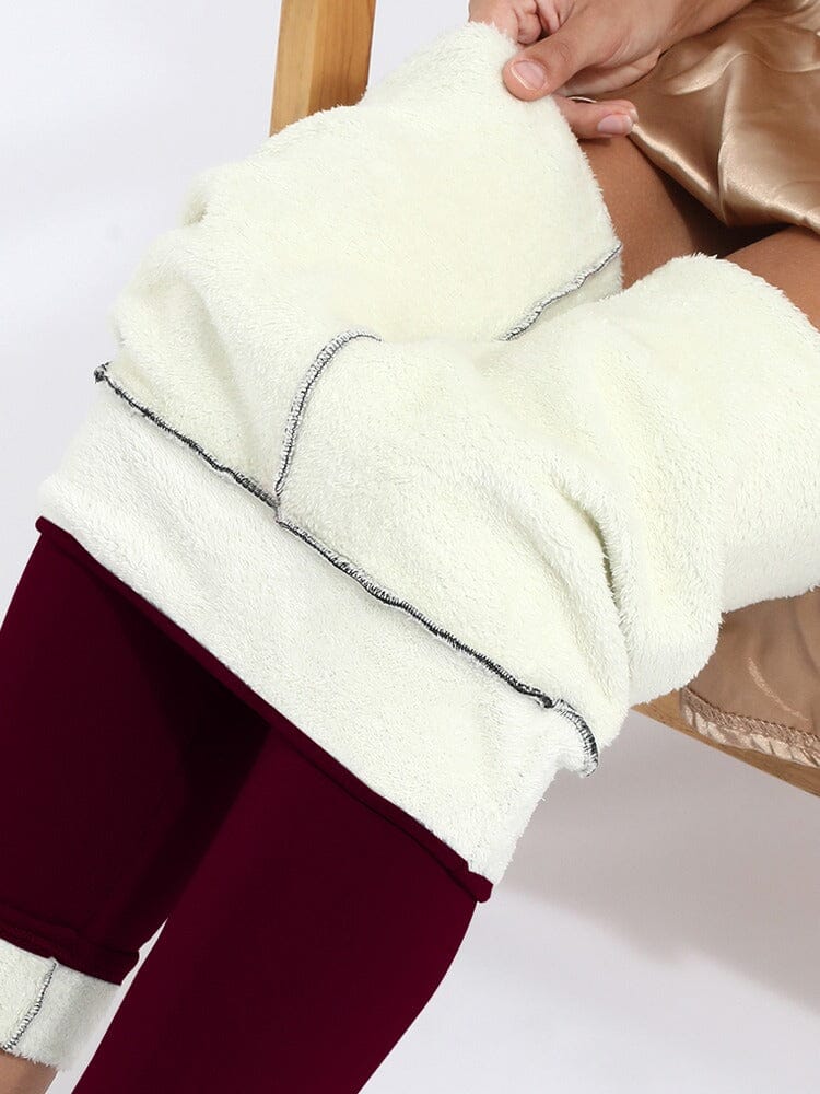 Legging Doublé Polaire S / Bordeaux