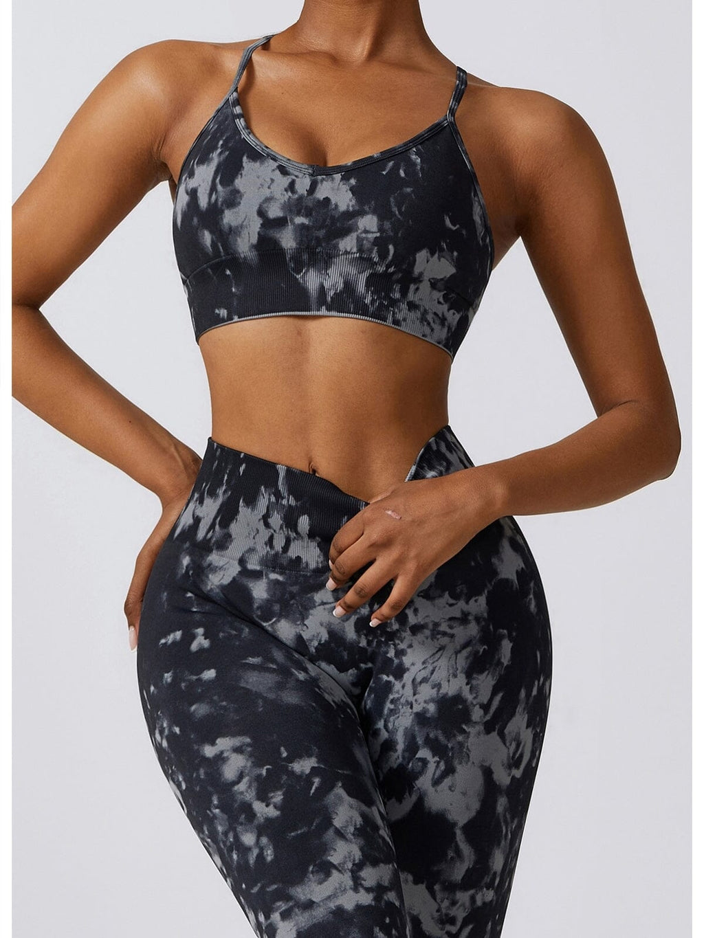 Legging Fitness Moulant Taille Haute Push Up-Maëlys