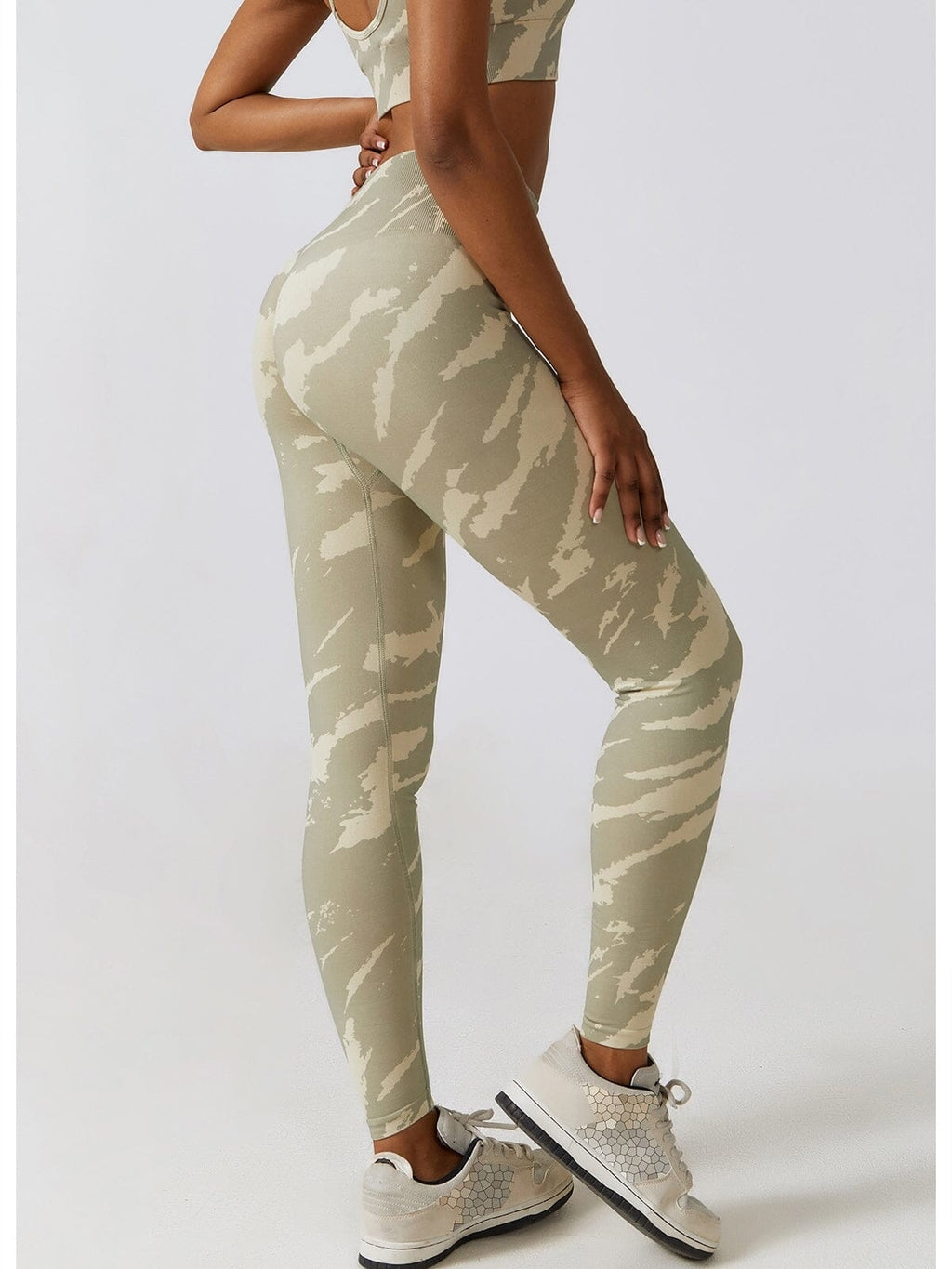Legging Fitness Moulant Taille Haute Push Up-Maëlys
