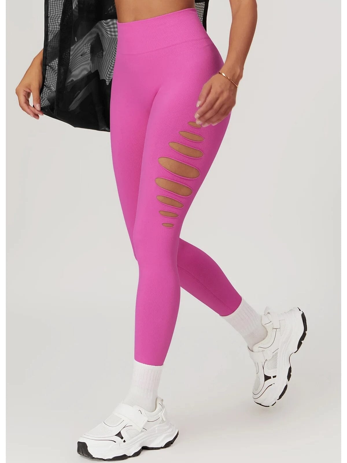 Legging Fitness Push Up Premium Ajouré Sans Couture-Élina