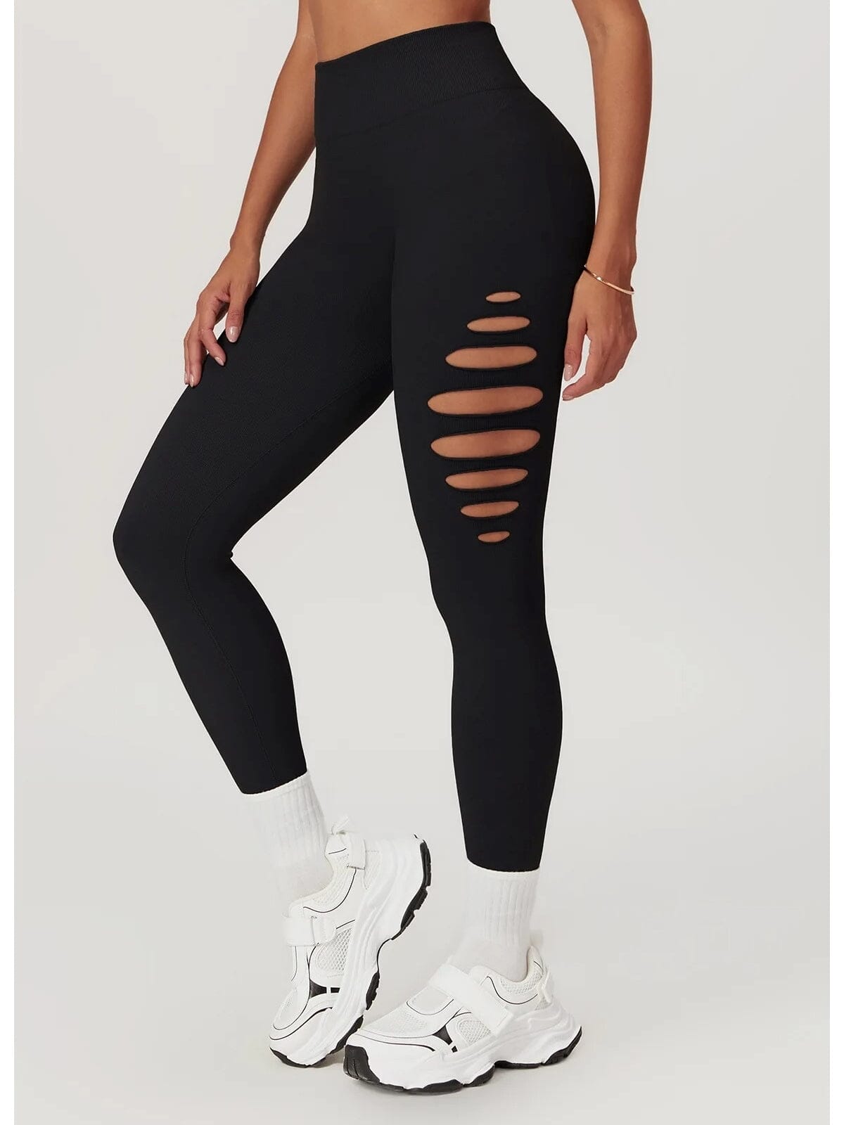 Legging Fitness Push Up Premium Ajouré Sans Couture-Élina