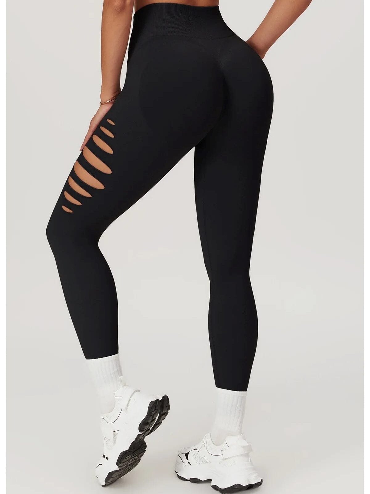 Legging Fitness Push Up Premium Ajouré Sans Couture-Élina