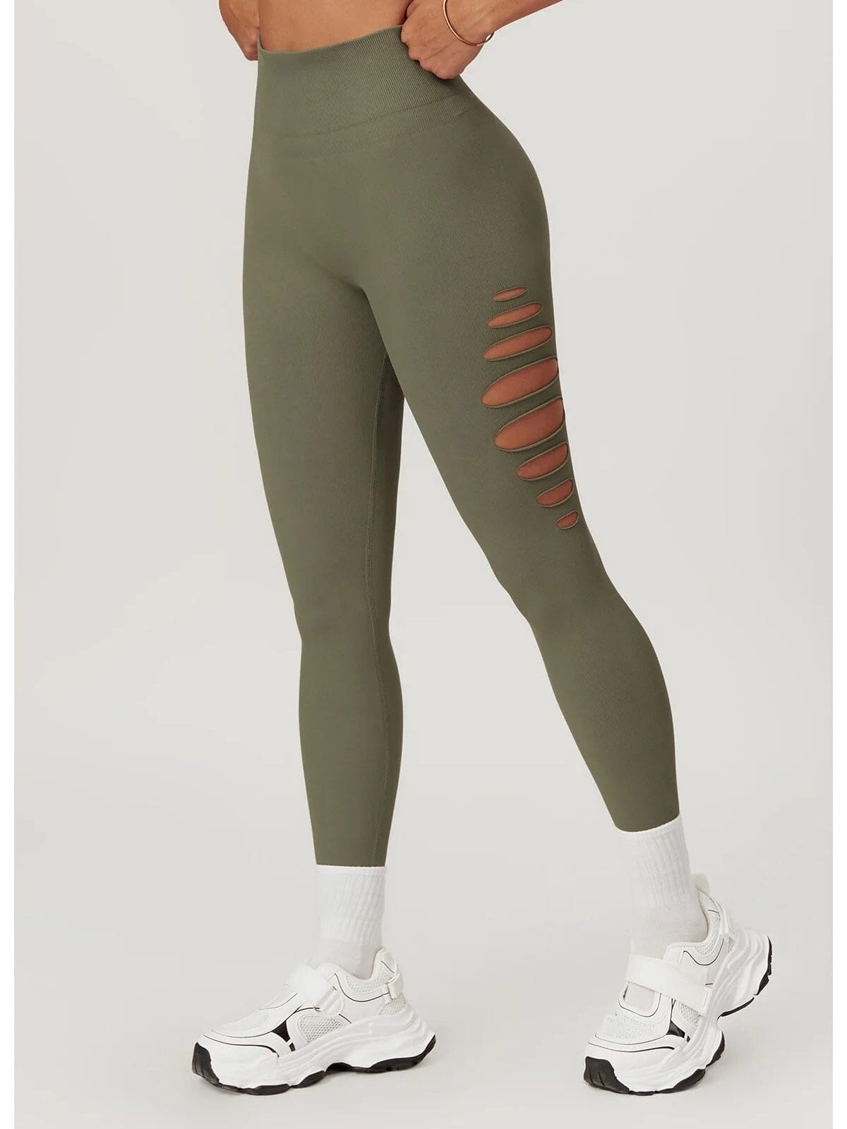 Legging Fitness Push Up Premium Ajouré Sans Couture-Élina