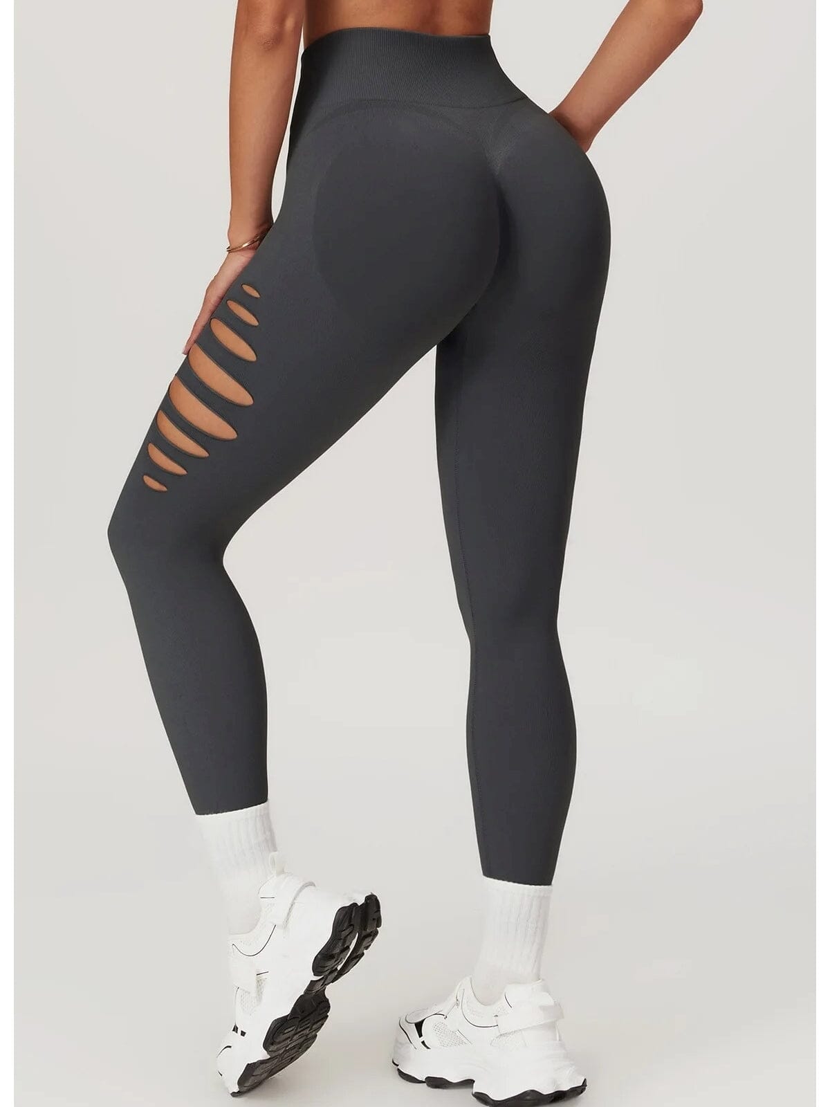 Legging Fitness Push Up Premium Ajouré Sans Couture-Élina
