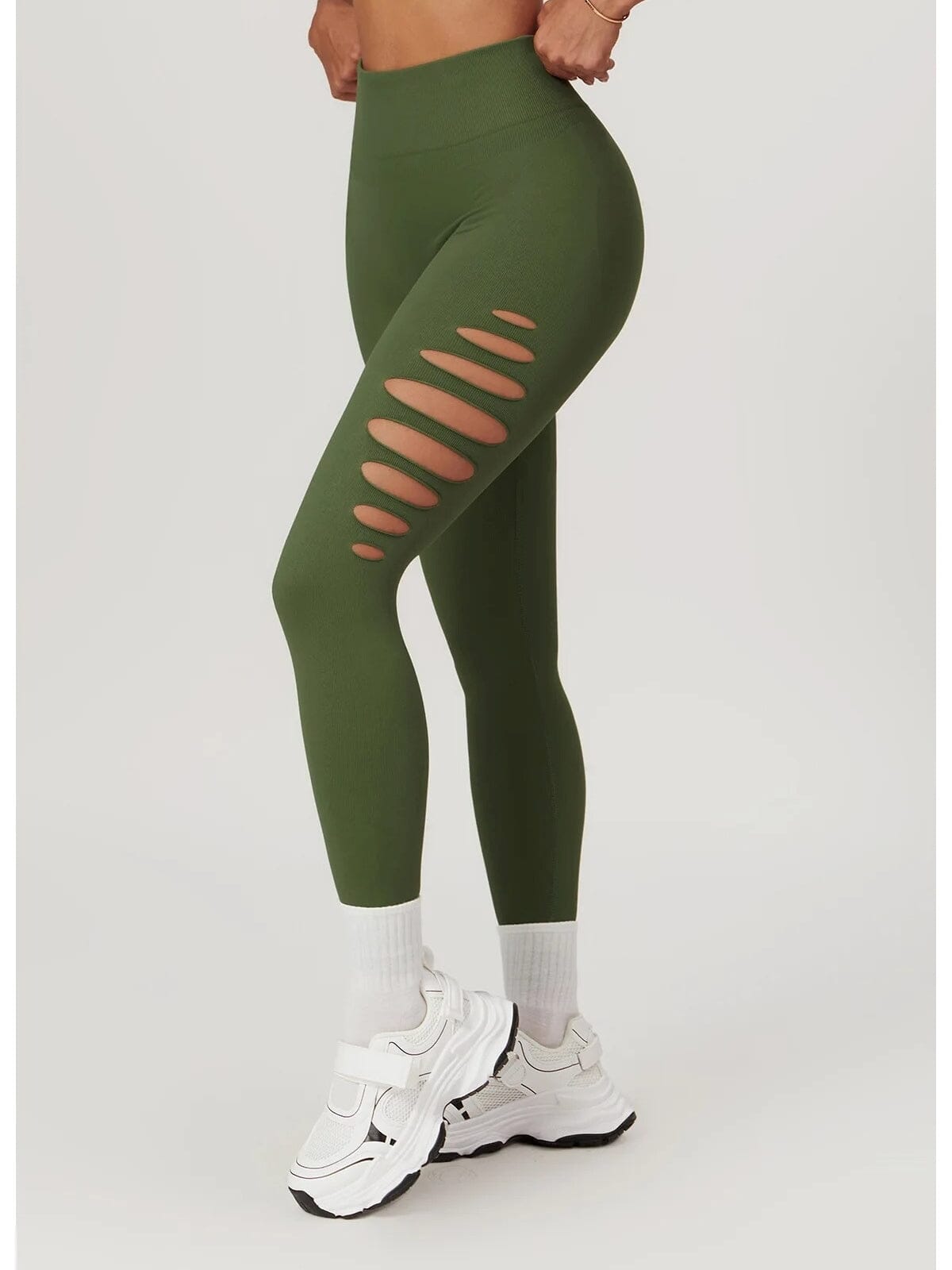 Legging Fitness Push Up Premium Ajouré Sans Couture-Élina