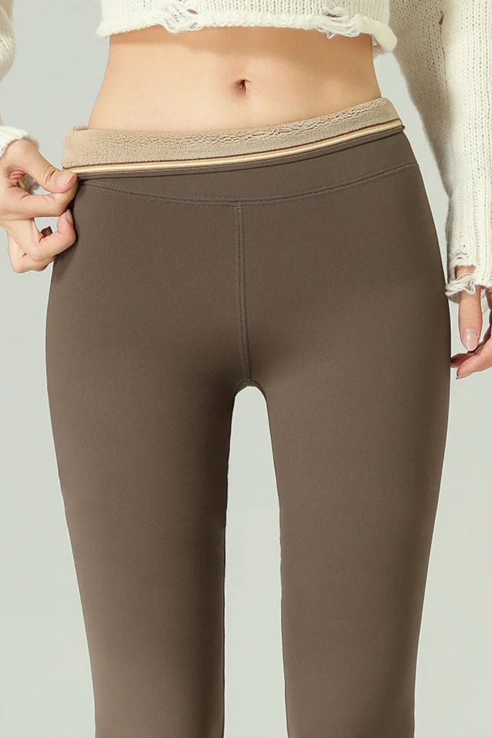 Legging fourre polaire femme
