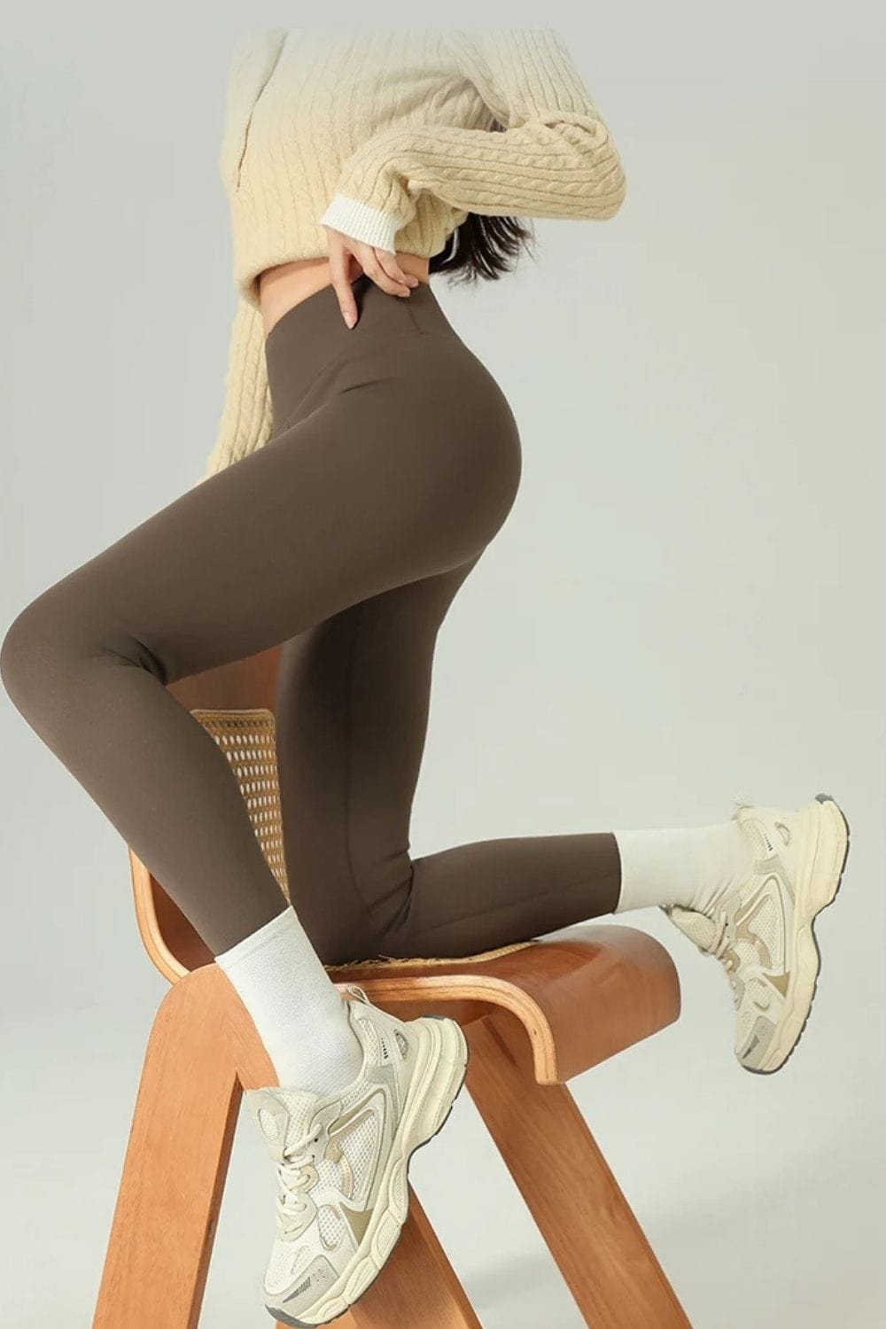 Legging fourre polaire femme