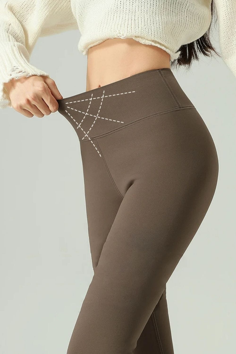 Legging fourre polaire femme
