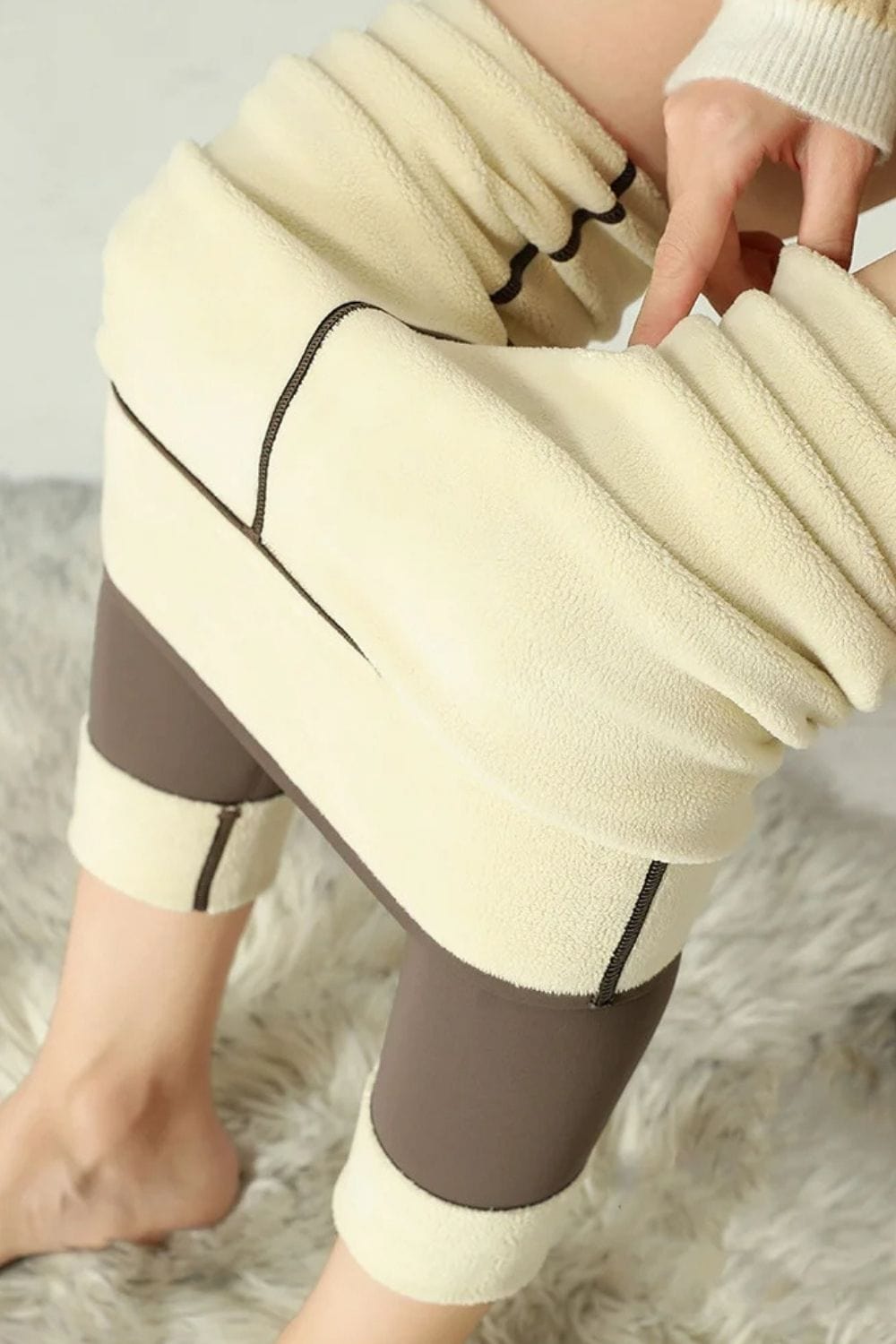 Legging fourre polaire femme