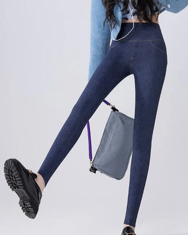 Legging jean polaire