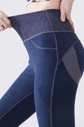 Legging jean polaire