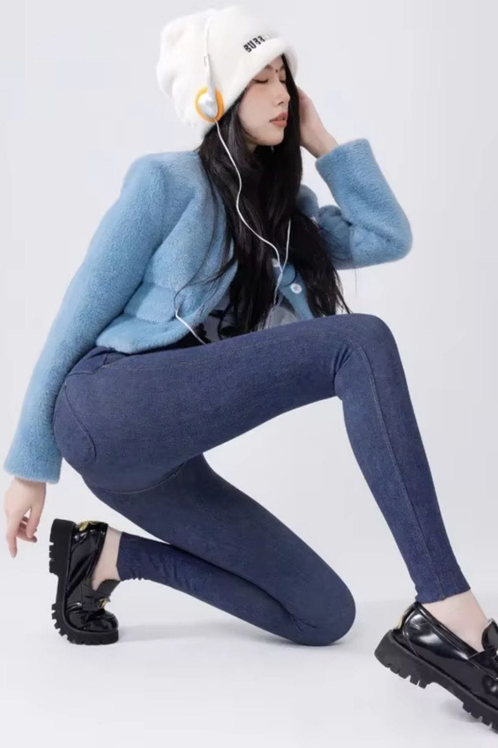 Legging jean polaire