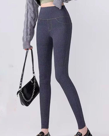 Legging jean polaire Gris / M