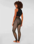 Legging polaire effet transparent