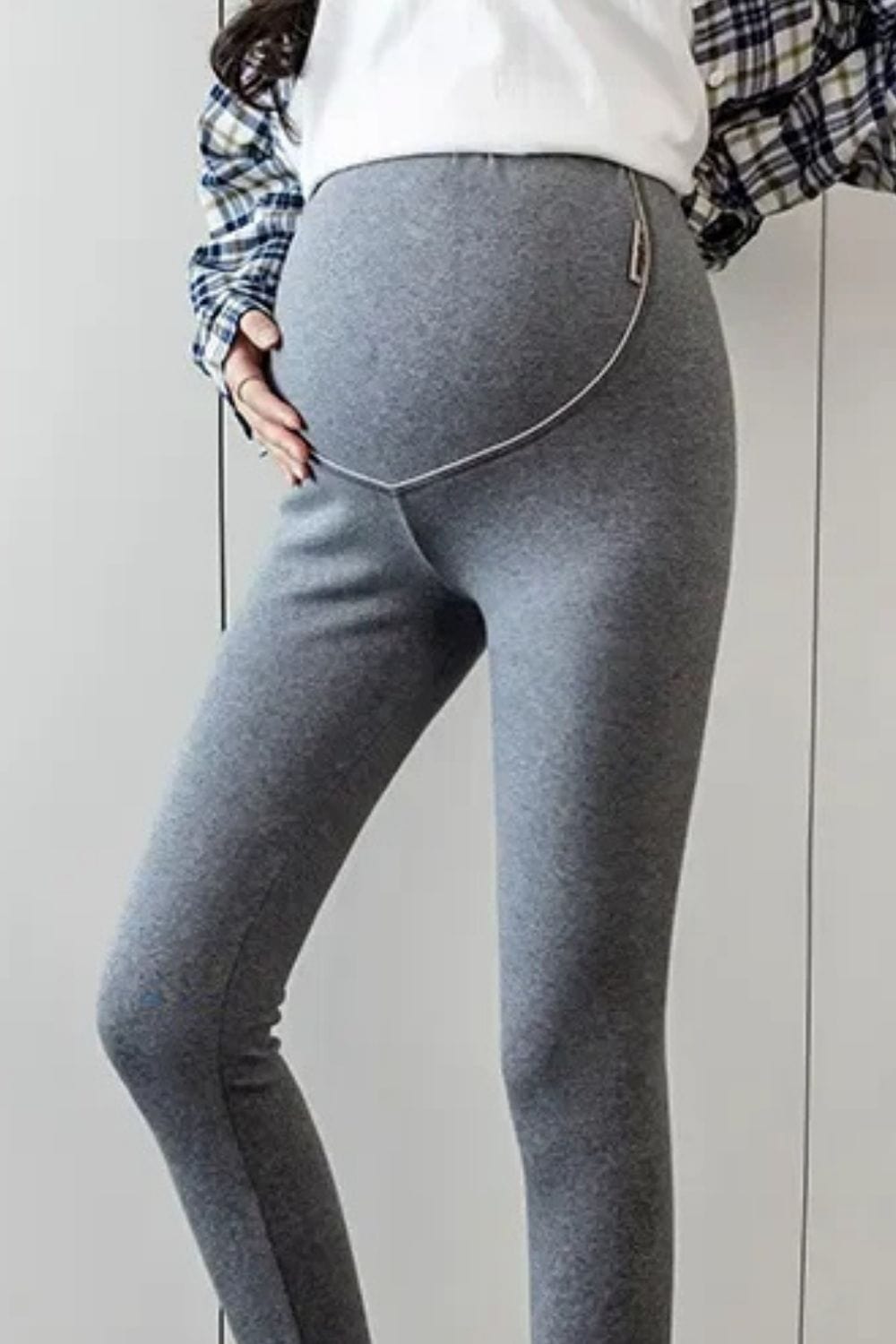 Legging polaire femme enceinte Gris Foncé / M
