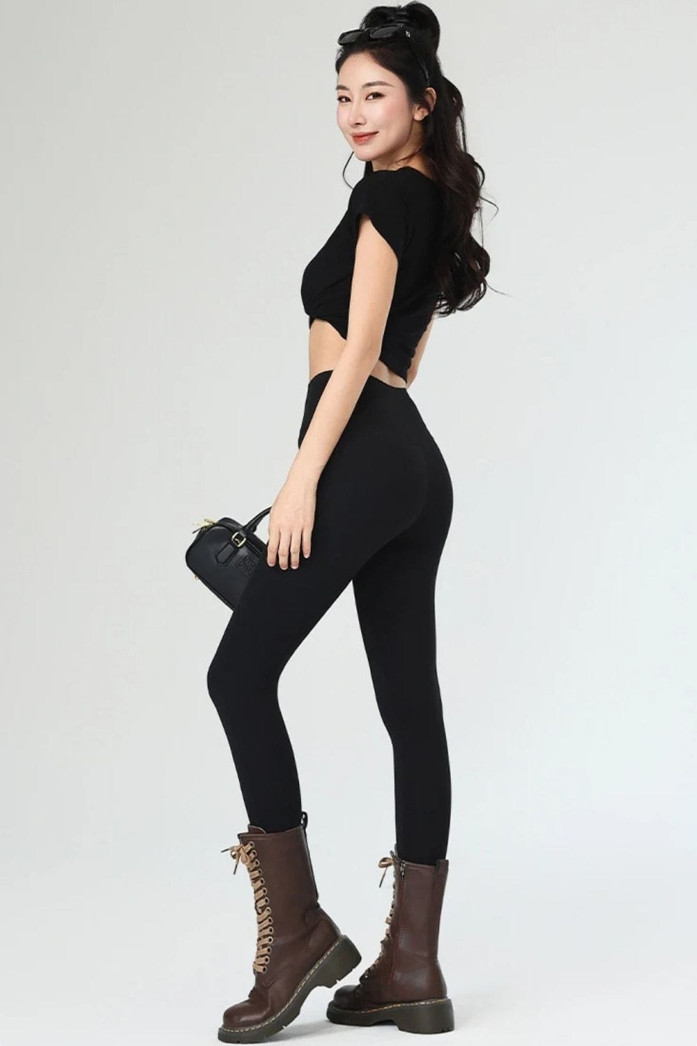 Legging polaire noir Noir / S