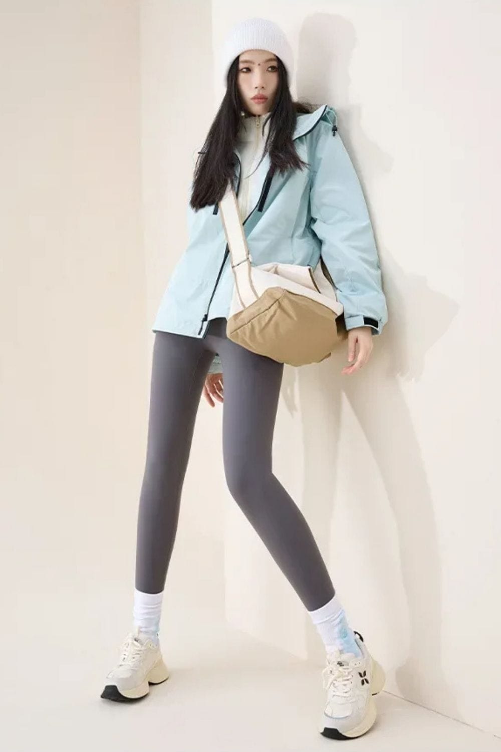 Legging polaire ski Gris / S