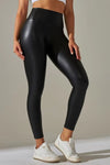 Legging simili cuir doublé polaire Noir / L
