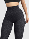 Legging Sport Léopard Push Up Sans Couture-Louve