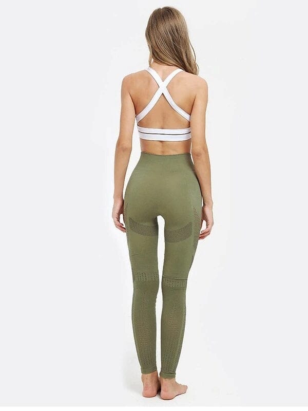 Legging Sport Maille Sans Couture-Soléna
