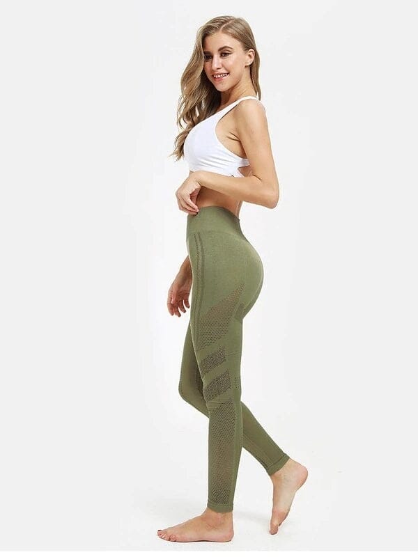 Legging Sport Maille Sans Couture-Soléna