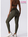 Legging Sport Marron Sans Couture