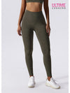 Legging Sport Marron Sans Couture