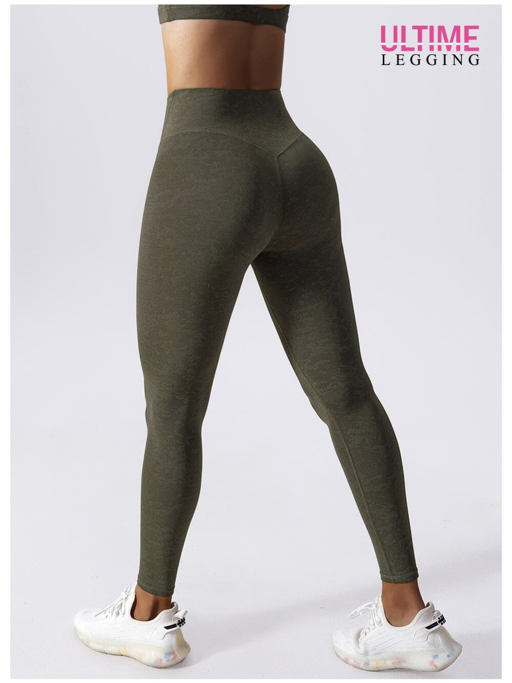 Legging Sport Marron Sans Couture S