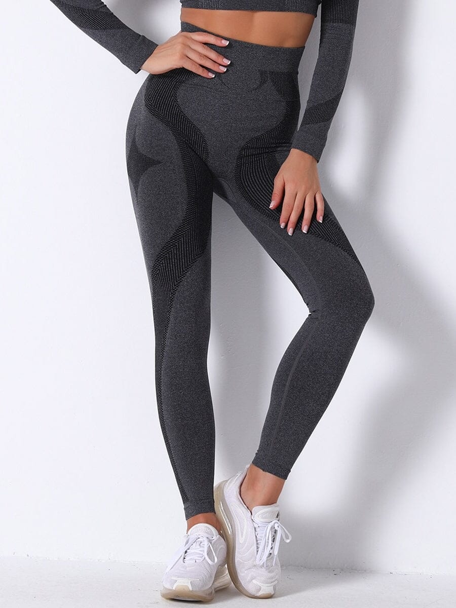 Legging Sport Moulant Fitness-Soléa S / Noir
