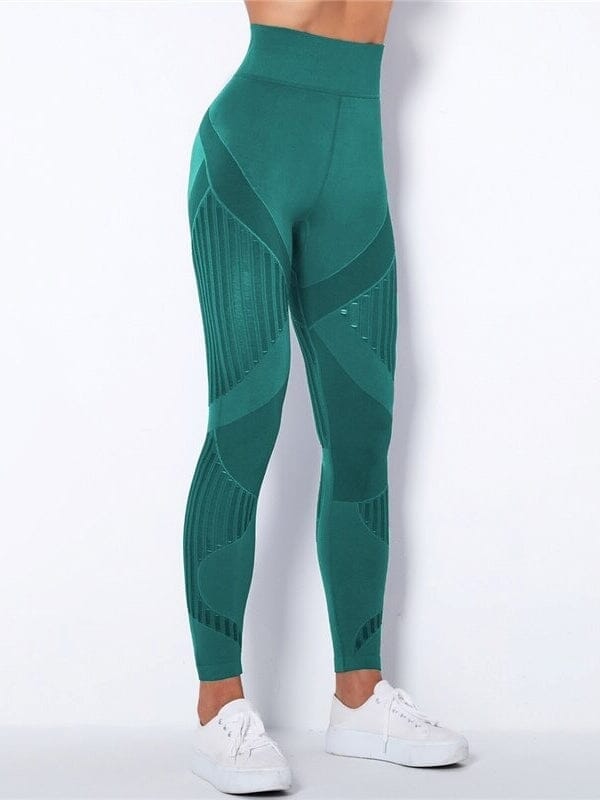Legging Sport Respirant-Élia XS / Vert